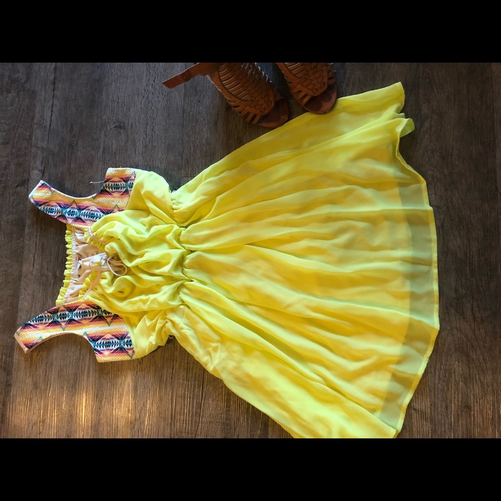 Yellow summer dress